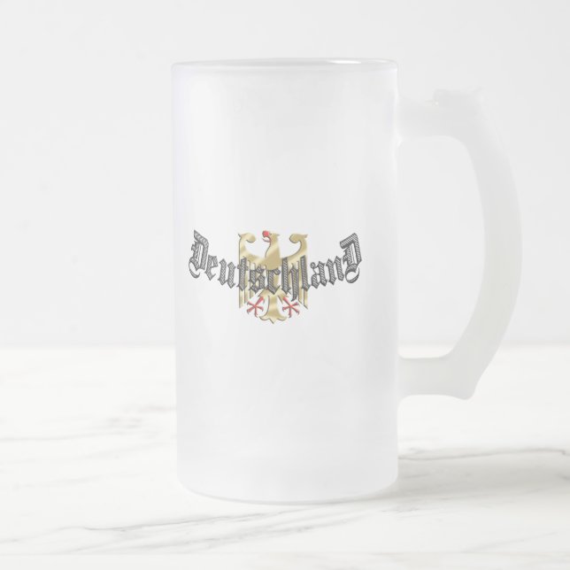Chope Givrée Le logo du Deutschland Eagle pique et présente (Droit)