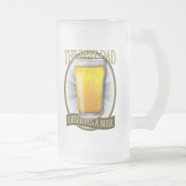 Chope Givrée Le meilleur papa mérite une bière (Droit)