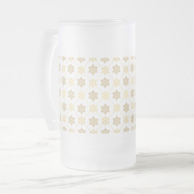 Chope Givrée Les Patterns de Snowflakes (Devant gauche)