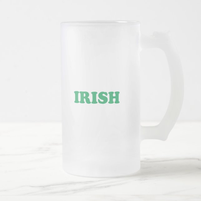 Chope Givrée Lettres vertes de la Saint Patrick's Day (Droit)