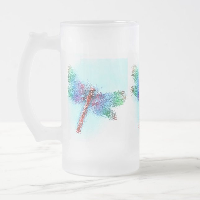 Chope Givrée Libellule Crystalized (bleue) (Gauche)