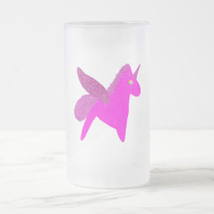 Chope Givrée Licorne fuchsia scintillante pégase pailleté