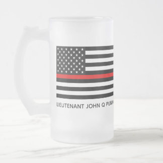 Chope Givrée Ligne rouge mince faite sur commande drapeau