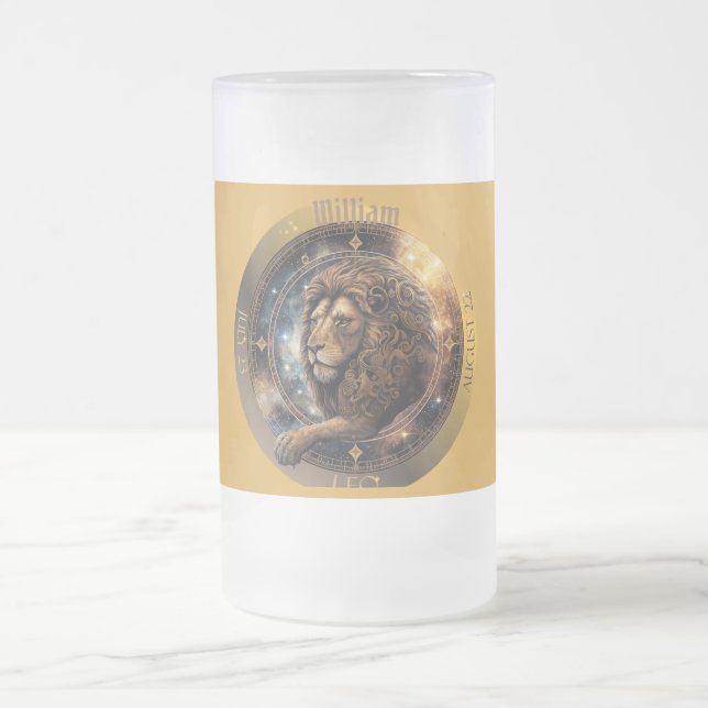 Chope Givrée Lion Zodiaque Personnalisable (Centre)