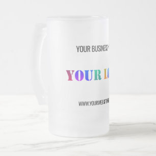 Chope Givrée Logo de l'entreprise personnalisée Modèle en verre