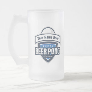 Chope Givrée Logo du Championnat de Pong de bière personnalisab