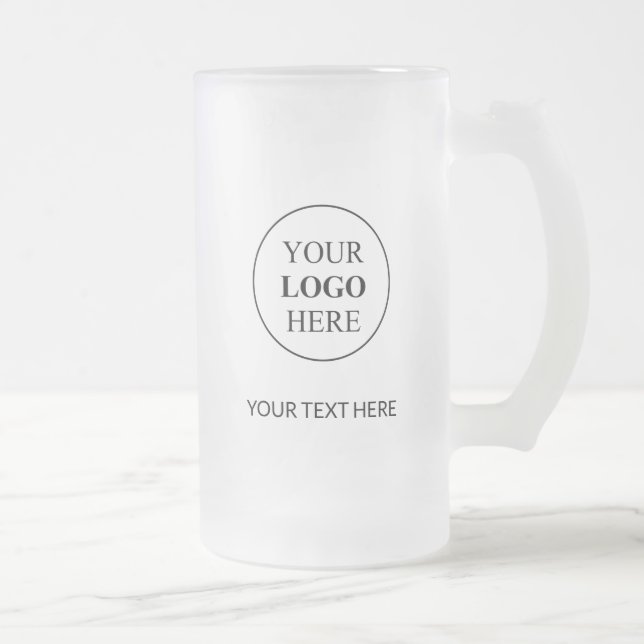 Chope Givrée Logo promotionnel personnalisé - Pas de commande m (Droit)