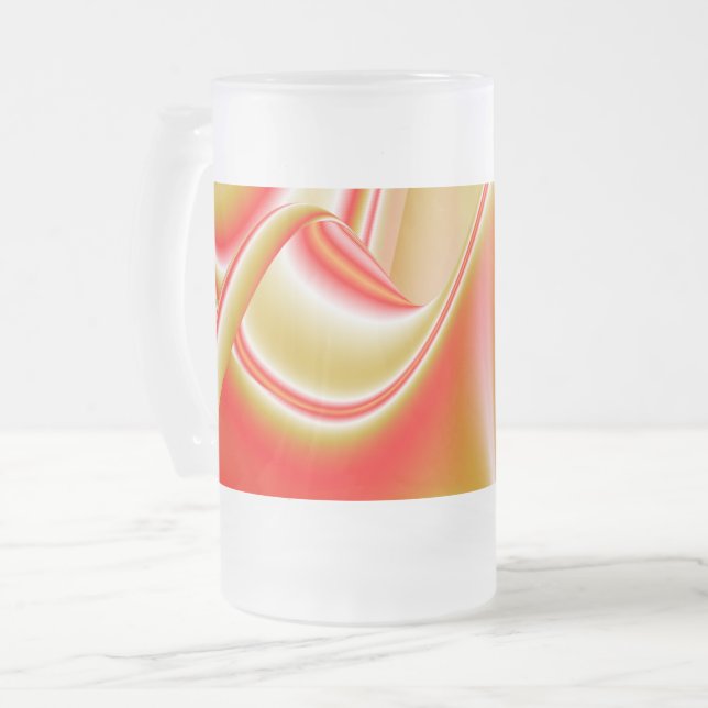 Chope Givrée Love and Gold Abstrait 3D Rainbowart (Devant gauche)
