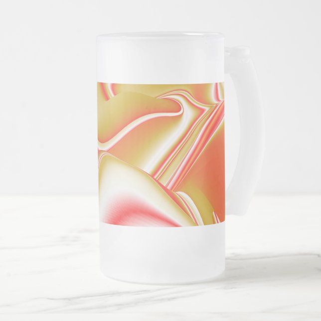 Chope Givrée Love and Gold Abstrait 3D Rainbowart (Devant droit)