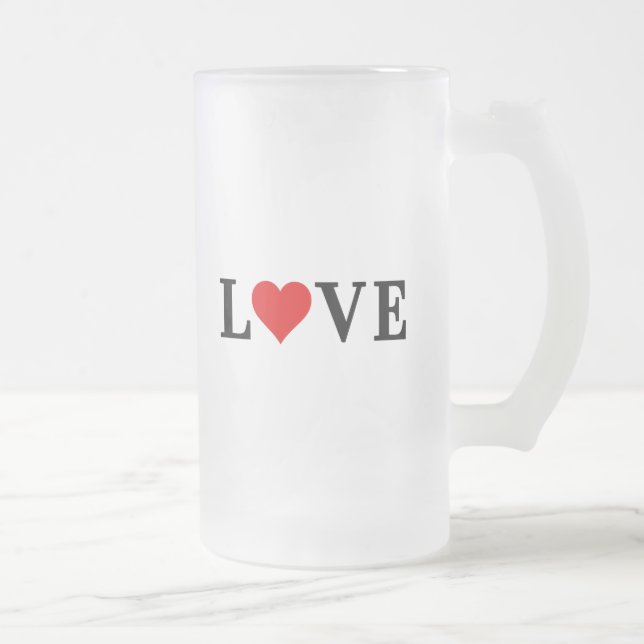 Chope Givrée LOVE Minimaliste Élégant (Droit)