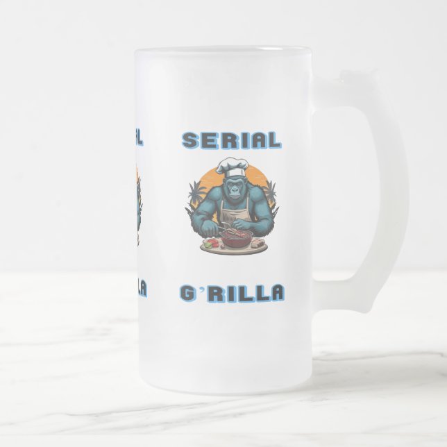 Chope Givrée Maître sériel G'rilla Fun Pun Barbecueur (Droit)
