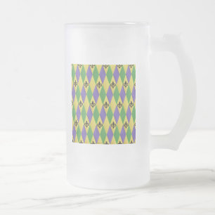 Chope Givrée Mardi Gras Arlequin Fleur De Lis