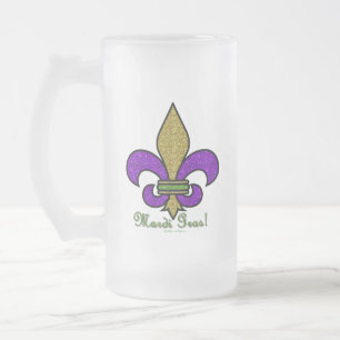 Chope Givrée Mardi Gras Fleur De Lis Coloré