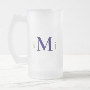 Chope Givrée Mariage Monogramme Gold & Navy