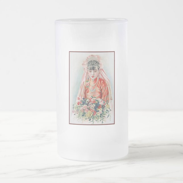 Chope Givrée Mariée en rouge au Mariage chinois à Shanghai (Centre)