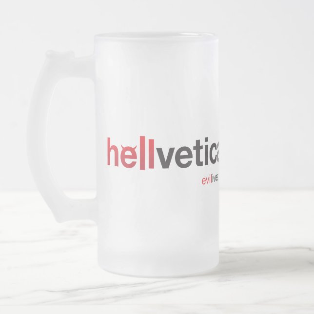 Chope Givrée Marque Red & Black hellvetica (Gauche)
