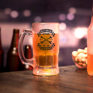 Chope Givrée Mécanique à la retraite   Typographie de grand-pèr