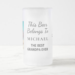 Chope Givrée Meilleur grand-père jamais photo personnalisée