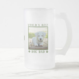 Chope Givrée Meilleur Papa Chien du Monde Empreintes de Patte V