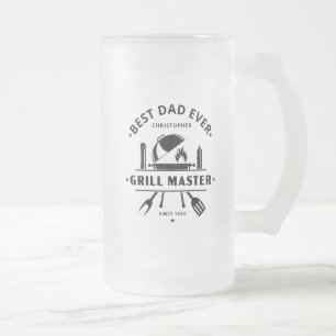 Chope Givrée Meilleur Papa du Monde Maître du Grill Bière Noi