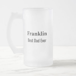 Chope Givrée Meilleur Papa Personnalisé à Jamais Monogrammé 