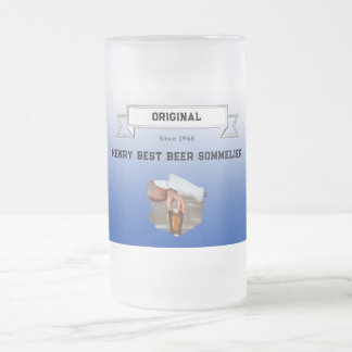Chope Givrée Meilleur Sommelier de Bière Dégradé Bleu Foncé Bla