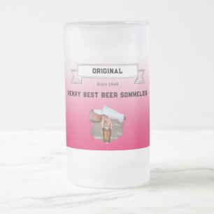 Chope Givrée Meilleur Sommelier de bière & Red White Gradient &
