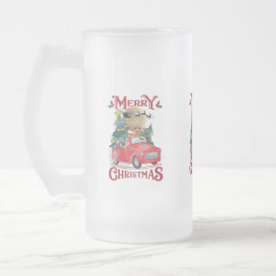 Chope Givrée Merry Christmas Vintage Red Santa Truck