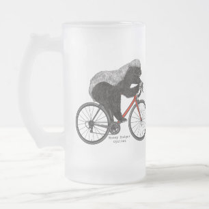 Chope Givrée Miel Badger Cycler Drôle Badass Bicycle Slogan