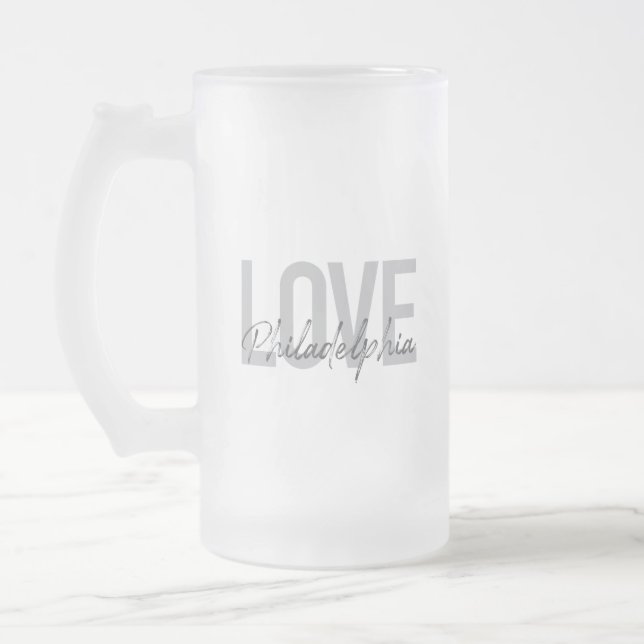 Chope Givrée Moderne, simple, cool, design Amour Philadelphie (Gauche)