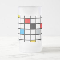 Mondrian géométrique Composition minimaliste moder