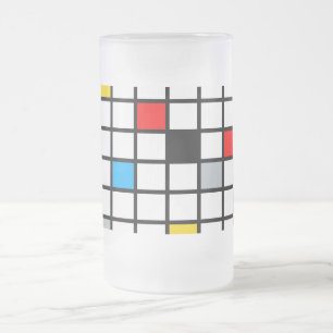 Chope Givrée Mondrian géométrique Composition minimaliste moder