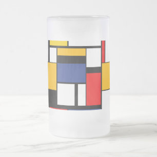 Chope Givrée Mondrian géométrique Composition minimaliste moder