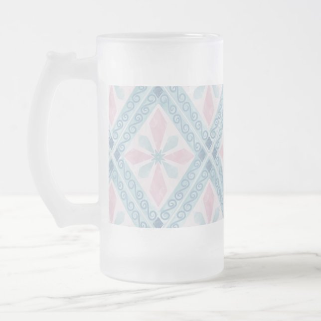 Chope Givrée motif bleu en forme de diamant (Gauche)