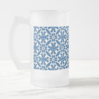 Motif Boho en Bleu – Élégant & Audacieux