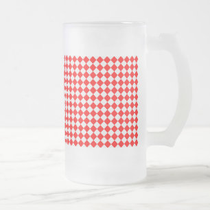 Chope Givrée Motif de diamants rouges et blancs par ShirleyTayl