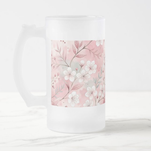 Chope Givrée Motif de fleurs Sakura rose (Gauche)