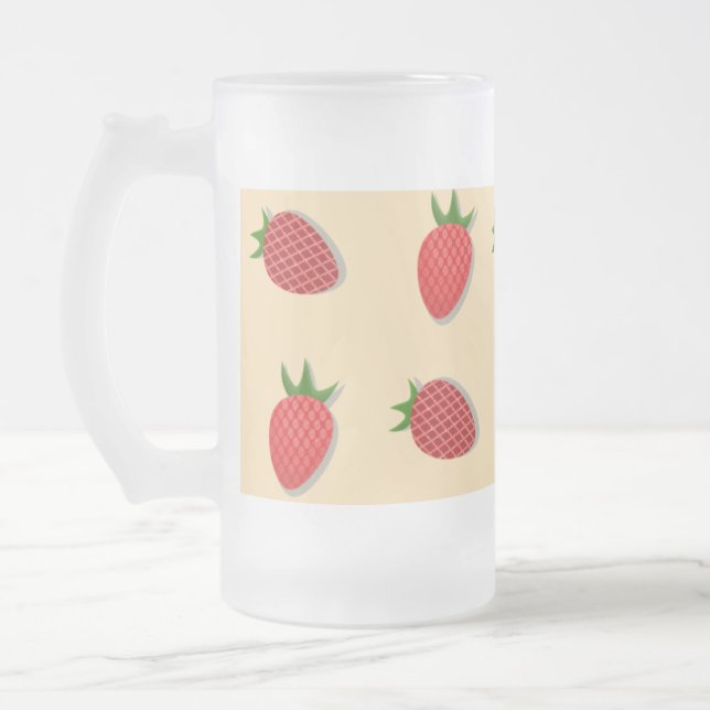 Chope Givrée Motif de fraises pour les fruits à l'été bonnes vi (Gauche)