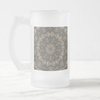 Motif de mandala aux tons naturels de la Terre