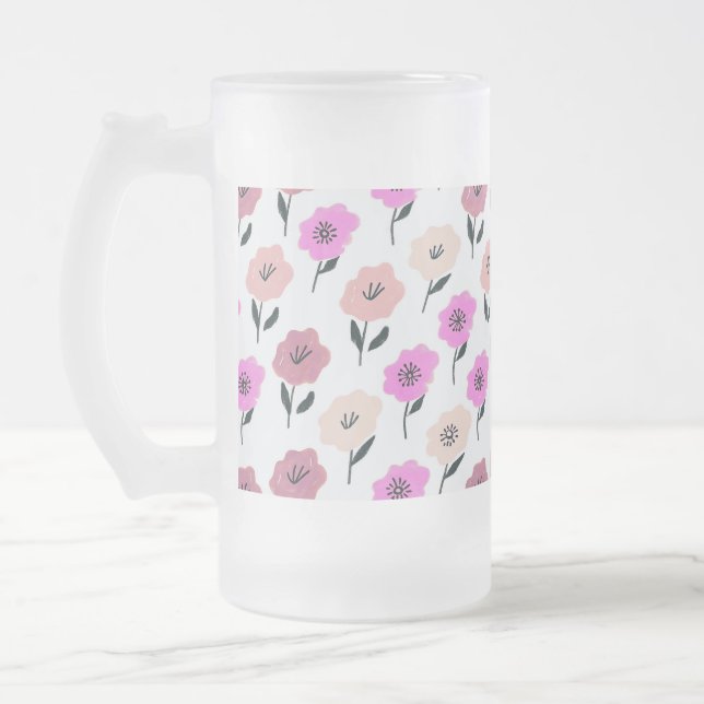 Chope Givrée Motif floral vibrant (Gauche)