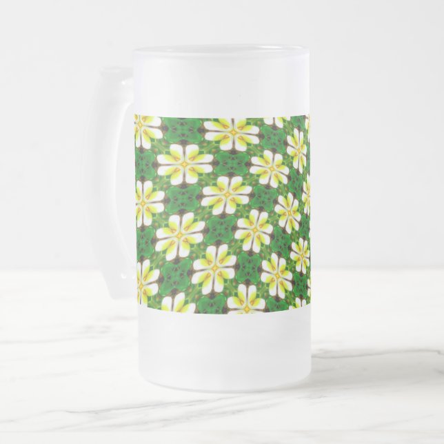 Chope Givrée Motif frangipanier jaune (Devant gauche)