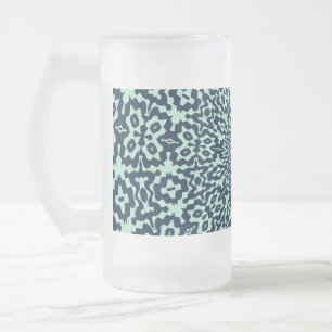 Chope Givrée Motif kaléidoscope Marin bleu et menthe gras