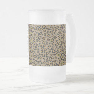 Chope Givrée Motif Léopard Cœur en Couleurs Naturelles