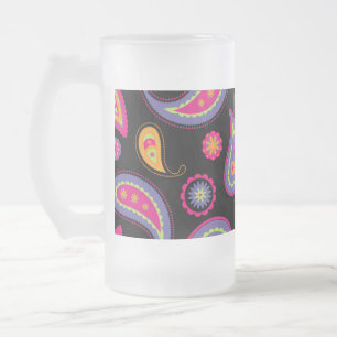 Chope Givrée Motif Paisley sans couture Coloré