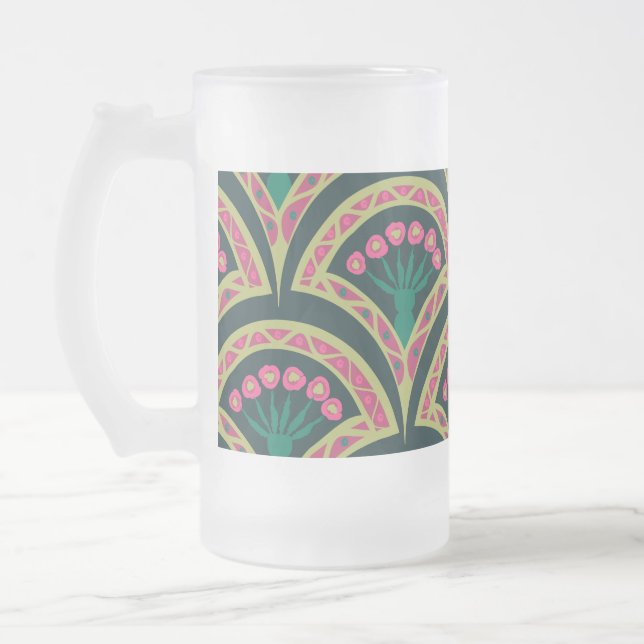 Chope Givrée motif vert en forme de coquillage (Gauche)