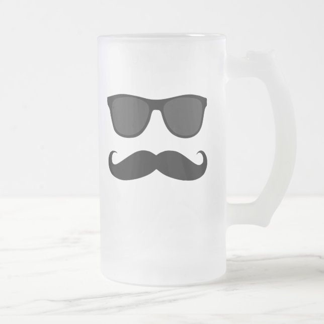 Chope Givrée Moustache et cadeau noirs d'humeur de lunettes de (Droit)