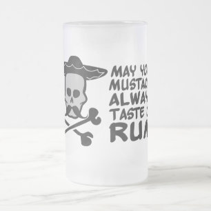 Chope Givrée Mustache de rhum - choisir style, couleur