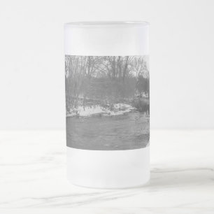 Chope Givrée Neige Beauté Rivière James Grayscale Glass Frosted