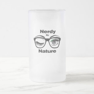 Chope Givrée Nerdy par Nature Drôle Design Geek avec lunettes
