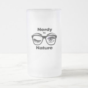 Chope Givrée Nerdy par Nature Drôle Design Geek avec lunettes